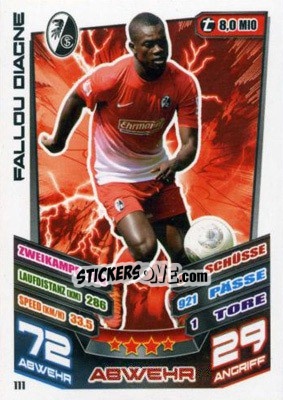 Figurina Fallou Diagne - German Fussball Bundesliga 2013-2014. Match Attax - Topps