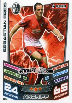 Sticker Sebastian Freis - German Fussball Bundesliga 2013-2014. Match Attax - Topps