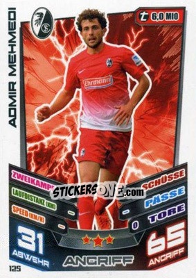 Sticker Admir Mehmedi - German Fussball Bundesliga 2013-2014. Match Attax n. 125 - Topps