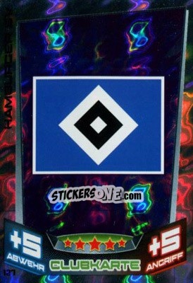 Sticker Club-Logo - German Fussball Bundesliga 2013-2014. Match Attax n. 127 - Topps