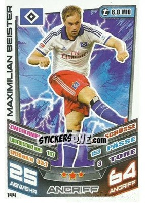 Figurina Maximilian Beister - German Fussball Bundesliga 2013-2014. Match Attax - Topps