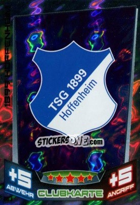 Sticker Club-Logo - German Fussball Bundesliga 2013-2014. Match Attax n. 163 - Topps