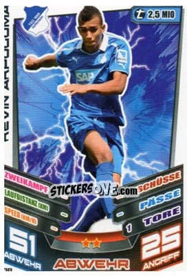 Sticker Kevin Akpoguma - German Fussball Bundesliga 2013-2014. Match Attax n. 170 - Topps