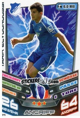 Sticker Tarik Elyounoussi - German Fussball Bundesliga 2013-2014. Match Attax n. 177 - Topps