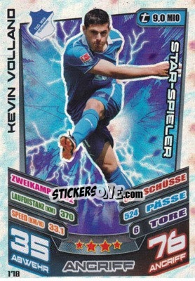 Sticker Kevin Volland - German Fussball Bundesliga 2013-2014. Match Attax n. 178 - Topps