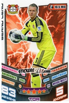 Sticker Bernd Leno - German Fussball Bundesliga 2013-2014. Match Attax - Topps