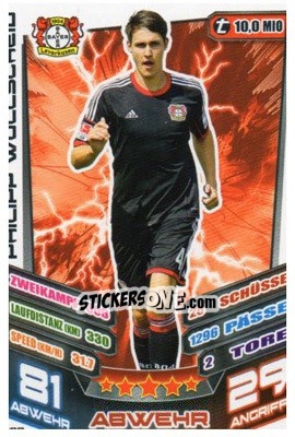 Figurina Philipp Wollscheid - German Fussball Bundesliga 2013-2014. Match Attax - Topps