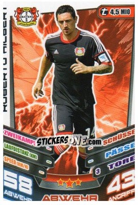 Sticker Roberto Hilbert - German Fussball Bundesliga 2013-2014. Match Attax n. 187 - Topps