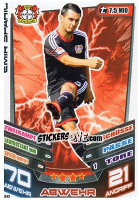 Figurina Emir Spahic - German Fussball Bundesliga 2013-2014. Match Attax - Topps