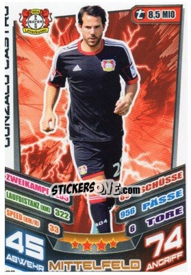 Sticker Gonzalo Castro - German Fussball Bundesliga 2013-2014. Match Attax - Topps