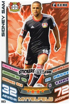 Figurina Sidney Sam - German Fussball Bundesliga 2013-2014. Match Attax - Topps