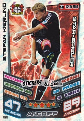 Sticker Stefan Kieβling - German Fussball Bundesliga 2013-2014. Match Attax n. 196 - Topps