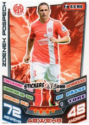 Figurina Zdenek Pospech - German Fussball Bundesliga 2013-2014. Match Attax - Topps