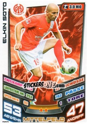 Cromo Elkin Soto - German Fussball Bundesliga 2013-2014. Match Attax - Topps