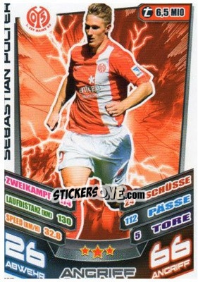 Sticker Sebastian Polter - German Fussball Bundesliga 2013-2014. Match Attax - Topps