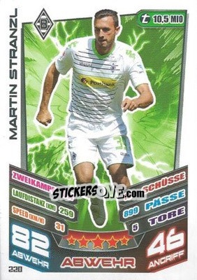 Figurina Martin Stranzl - German Fussball Bundesliga 2013-2014. Match Attax - Topps