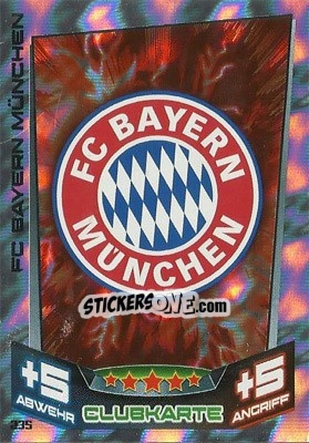 Sticker Club-Logo - German Fussball Bundesliga 2013-2014. Match Attax n. 235 - Topps