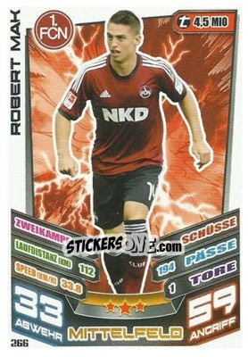 Figurina Robert Mak - German Fussball Bundesliga 2013-2014. Match Attax - Topps