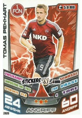 Sticker Tomas Pekhart - German Fussball Bundesliga 2013-2014. Match Attax - Topps