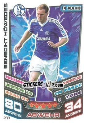 Figurina Benedikt Höwedes - German Fussball Bundesliga 2013-2014. Match Attax - Topps