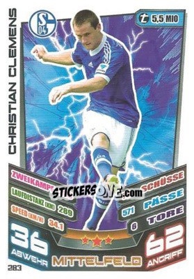 Figurina Christian Clemens - German Fussball Bundesliga 2013-2014. Match Attax - Topps