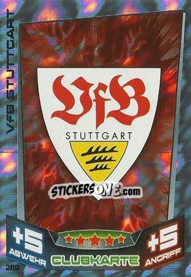Sticker Club-Logo - German Fussball Bundesliga 2013-2014. Match Attax n. 289 - Topps
