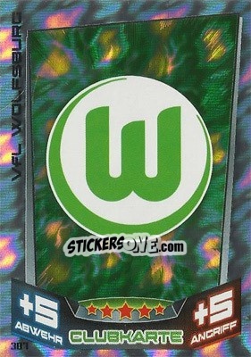 Sticker Club-Logo - German Fussball Bundesliga 2013-2014. Match Attax n. 307 - Topps