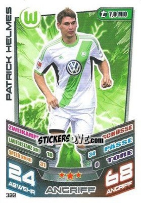 Cromo Patrick Helmes - German Fussball Bundesliga 2013-2014. Match Attax - Topps