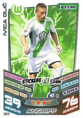 Figurina Ivica Olic - German Fussball Bundesliga 2013-2014. Match Attax - Topps