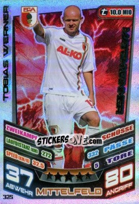 Sticker Tobias Werner - German Fussball Bundesliga 2013-2014. Match Attax - Topps