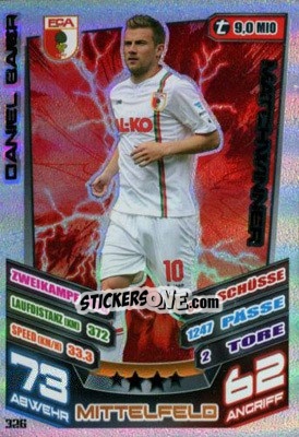 Sticker Daniel Baier - German Fussball Bundesliga 2013-2014. Match Attax - Topps