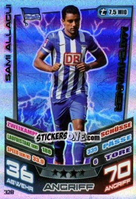 Sticker Sami Allagui - German Fussball Bundesliga 2013-2014. Match Attax - Topps