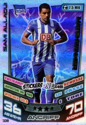 Cromo Sami Allagui - German Fussball Bundesliga 2013-2014. Match Attax - Topps