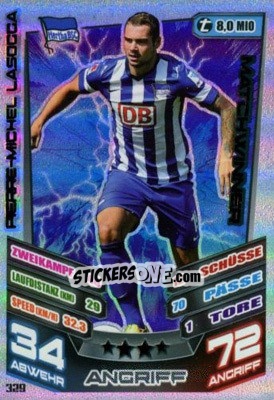 Sticker Pierre-Michel Lasogga - German Fussball Bundesliga 2013-2014. Match Attax - Topps