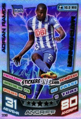 Sticker Adrian Ramos - German Fussball Bundesliga 2013-2014. Match Attax n. 330 - Topps