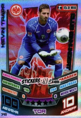 Sticker Kevin Trapp - German Fussball Bundesliga 2013-2014. Match Attax n. 340 - Topps
