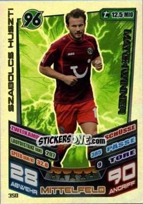 Sticker Szabolcs Huszti - German Fussball Bundesliga 2013-2014. Match Attax - Topps