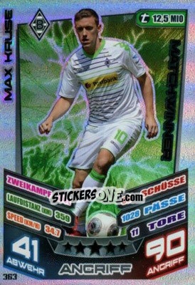 Sticker Max Kruse - German Fussball Bundesliga 2013-2014. Match Attax n. 363 - Topps