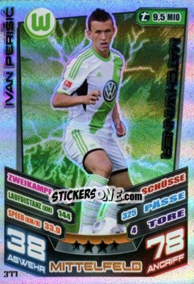 Sticker Ivan Perišic - German Fussball Bundesliga 2013-2014. Match Attax n. 377 - Topps