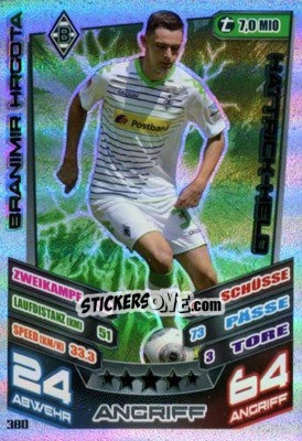 Sticker Branimir Hrgota - German Fussball Bundesliga 2013-2014. Match Attax n. 380 - Topps