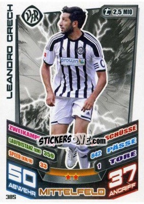 Sticker Leandro Grech - German Fussball Bundesliga 2013-2014. Match Attax - Topps