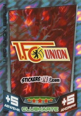 Sticker Club-Logo - German Fussball Bundesliga 2013-2014. Match Attax n. 390 - Topps