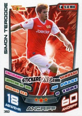 Figurina Simon Terodde - German Fussball Bundesliga 2013-2014. Match Attax - Topps