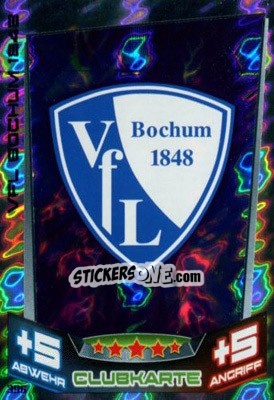 Sticker Club-Logo - German Fussball Bundesliga 2013-2014. Match Attax n. 396 - Topps