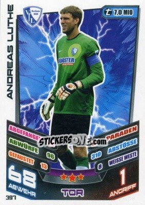 Sticker Andreas Luthe - German Fussball Bundesliga 2013-2014. Match Attax - Topps