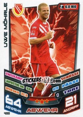 Sticker Uwe Möhrle - German Fussball Bundesliga 2013-2014. Match Attax - Topps