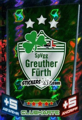 Sticker Club-Logo - German Fussball Bundesliga 2013-2014. Match Attax n. 411 - Topps