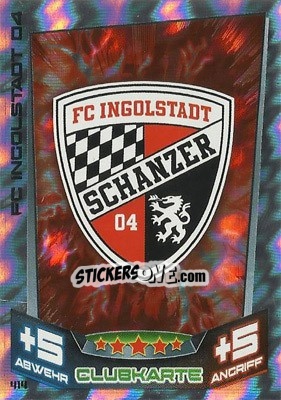 Sticker Club-Logo - German Fussball Bundesliga 2013-2014. Match Attax n. 414 - Topps