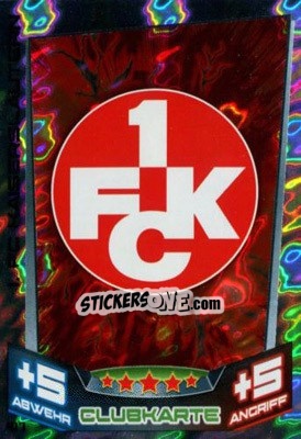 Sticker Club-Logo - German Fussball Bundesliga 2013-2014. Match Attax n. 417 - Topps