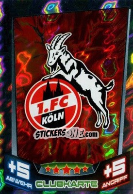Sticker Club-Logo - German Fussball Bundesliga 2013-2014. Match Attax n. 423 - Topps